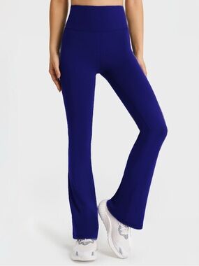 NEW HAPPILY GREY High-Waist magenta dark blue purple wide leg soft motion oner